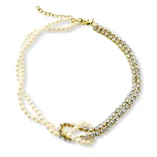 Колье с искусственным жемчугом