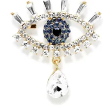 Брошь evil eye