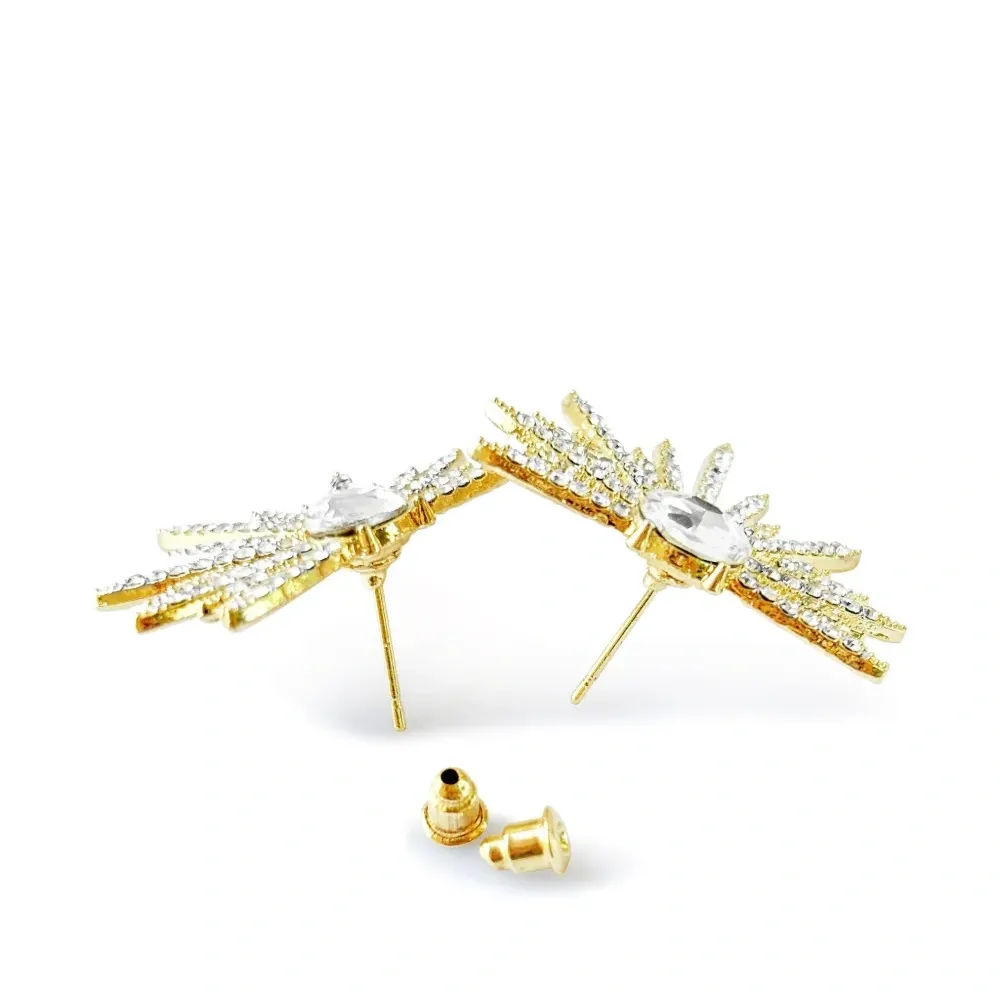 Серьги с кристаллами