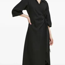 Платье миди с запахом