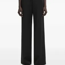 Брюки широкого кроя с задними прорезными карманами