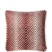 Бархатная подушка с узором шеврон (40 x 40 см)