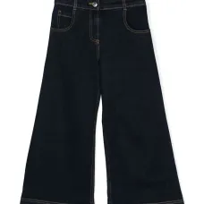 Широкие джинсы с вышивкой Pegaso