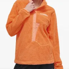 Флисовый свитшот с вышитым логотипом