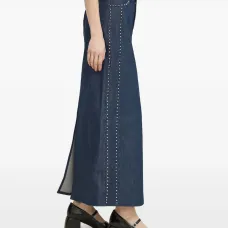 Макси-юбка RockieGZ с заклёпками