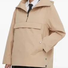 Куртка с капюшоном и наполовину застёжкой-молнией