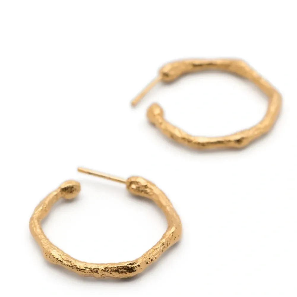 Скульптурные серьги-кольца