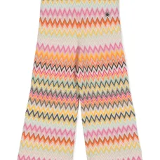 Брюки с узором зигзаг