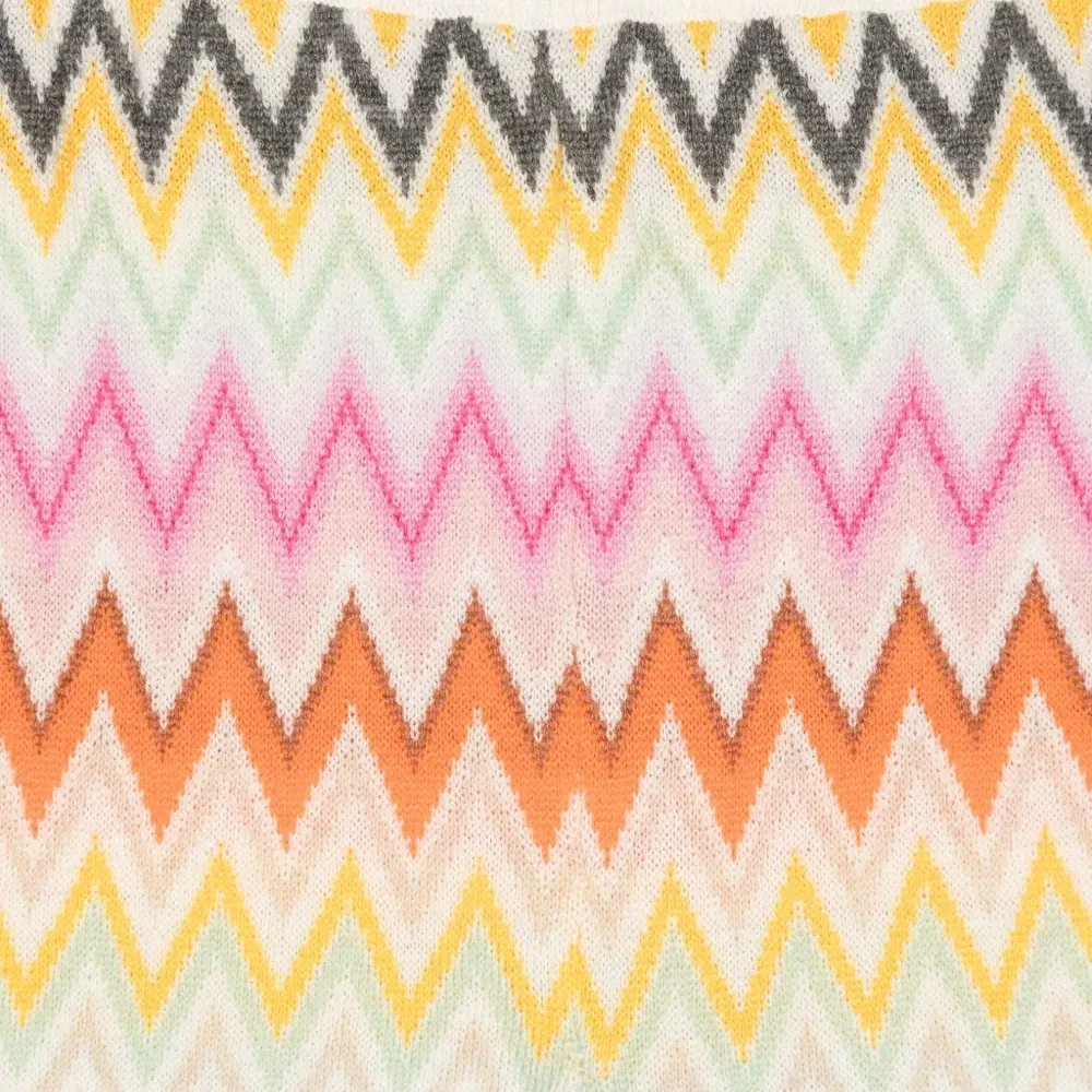 Брюки с узором зигзаг