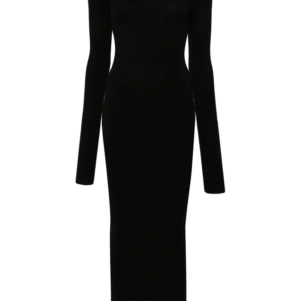 Платье в рубчик