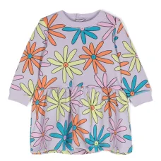 Платье-толстовка с цветочным принтом