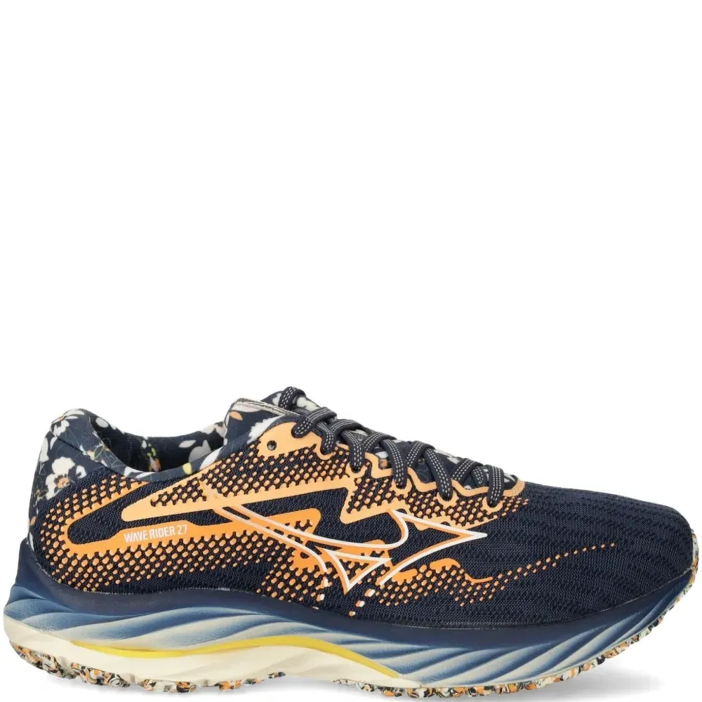 Кроссовки Mizuno Wave Rider 27 X Roxy с цветочным принтом