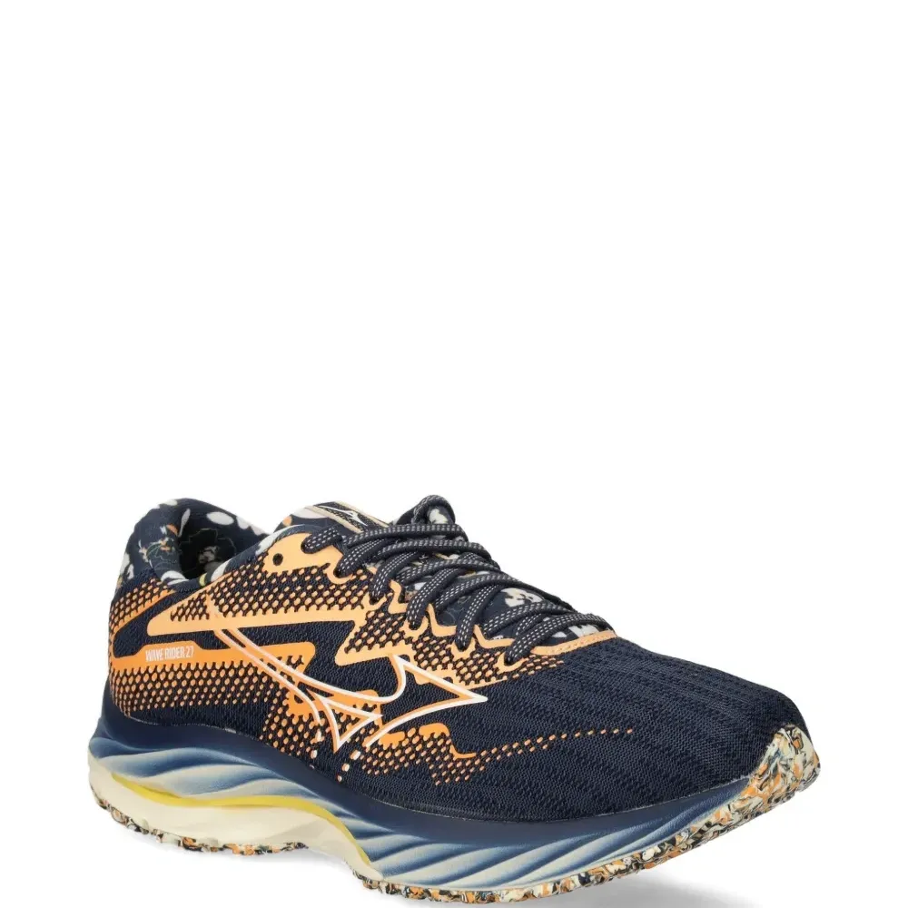 Кроссовки Mizuno Wave Rider 27 X Roxy с цветочным принтом