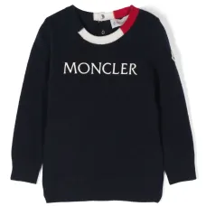 Джемпер из смесовой вирджинской шерсти с вышитым логотипом