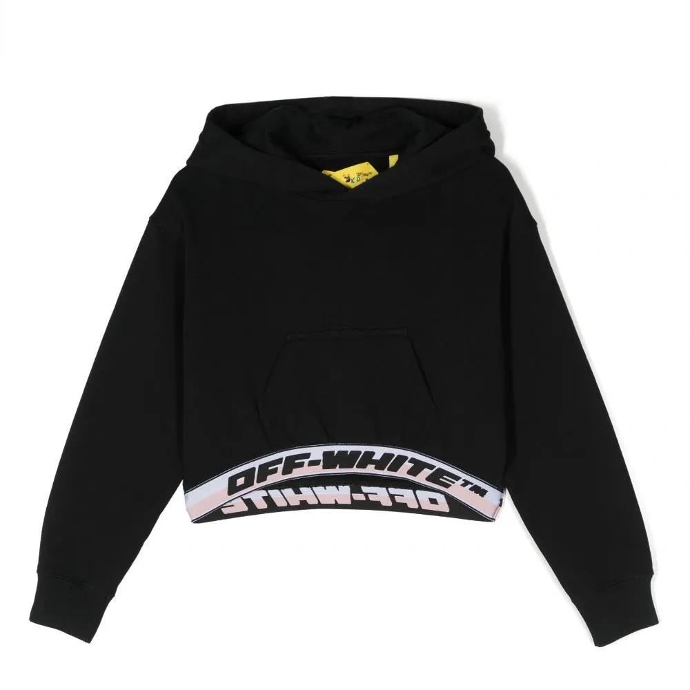 Укороченное худи с логотипом