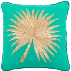 льняная подушка с вышивкой (48 x 48 см)