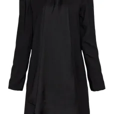 Атласное платье с оборками