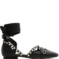 Балетки с завязками