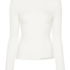 Топ с жаккардовым логотипом Топ с жаккардовым логотипом