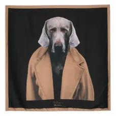 Шелковый платок с принтом