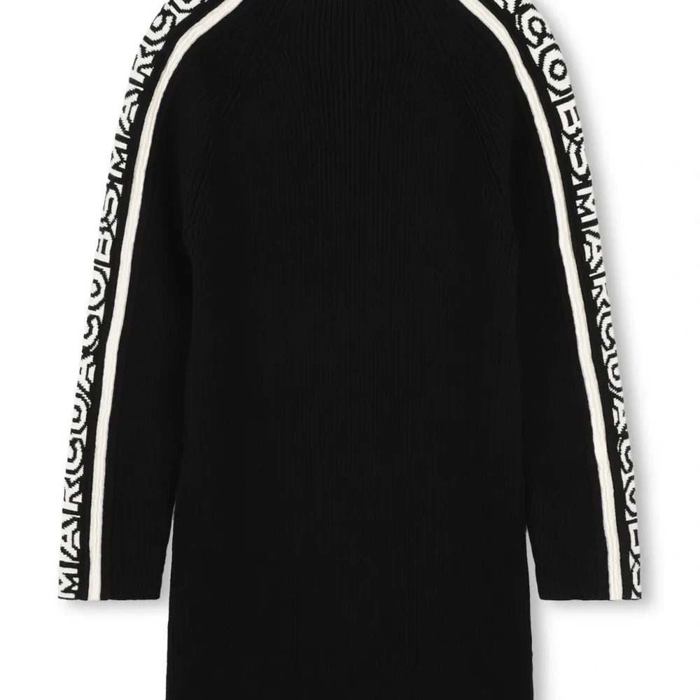 Трикотажное платье с вышитым логотипом