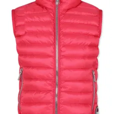 Дутый жилет с высоким воротником