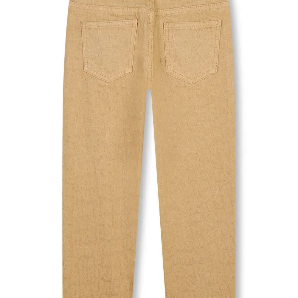 Брюки с нашивкой-логотипом