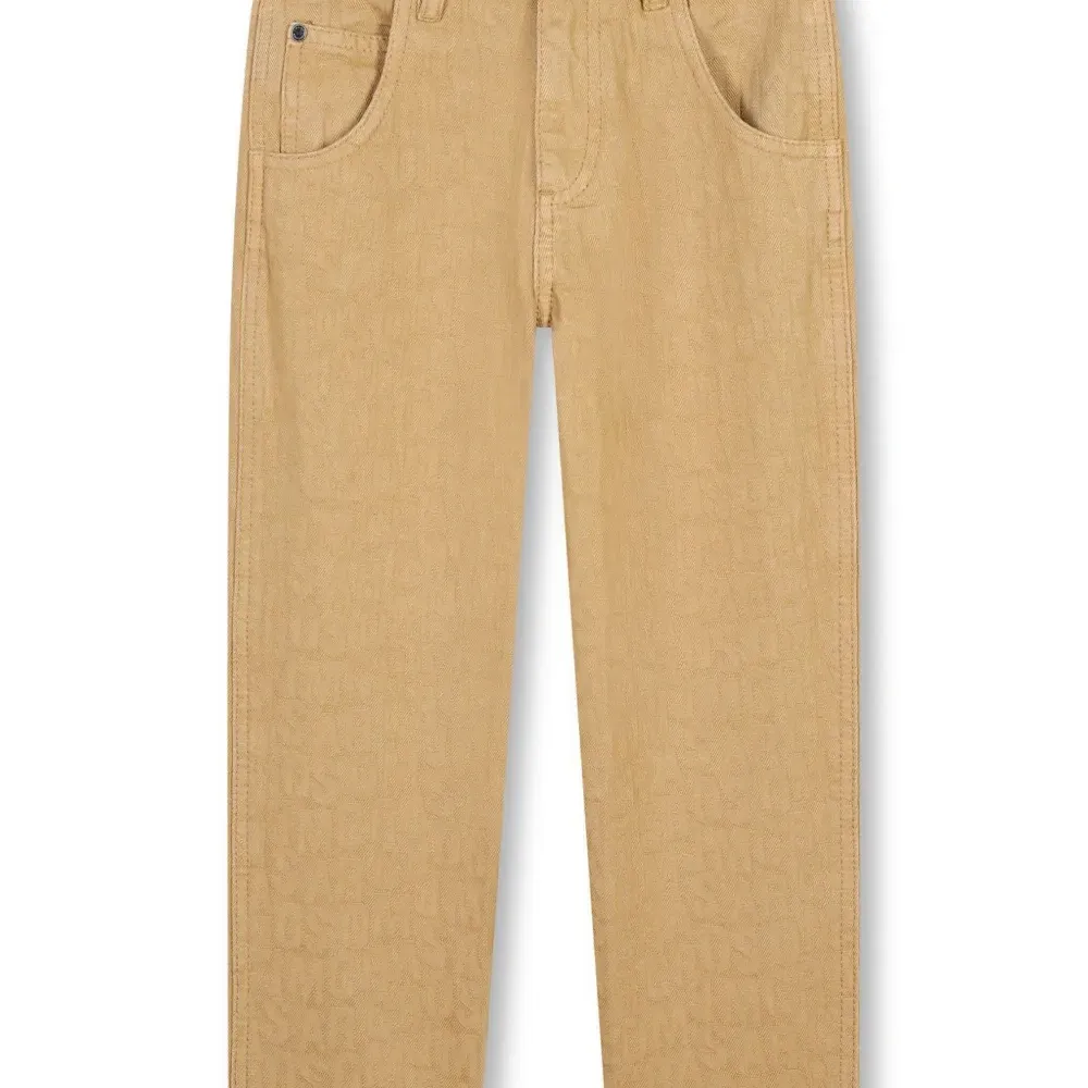 Брюки с нашивкой-логотипом