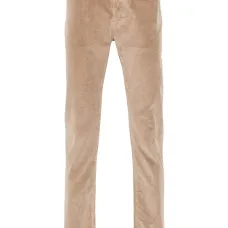 Вельветовые брюки с вышитым логотипом