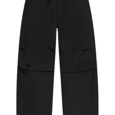 Прямые брюки со шнурком на талии