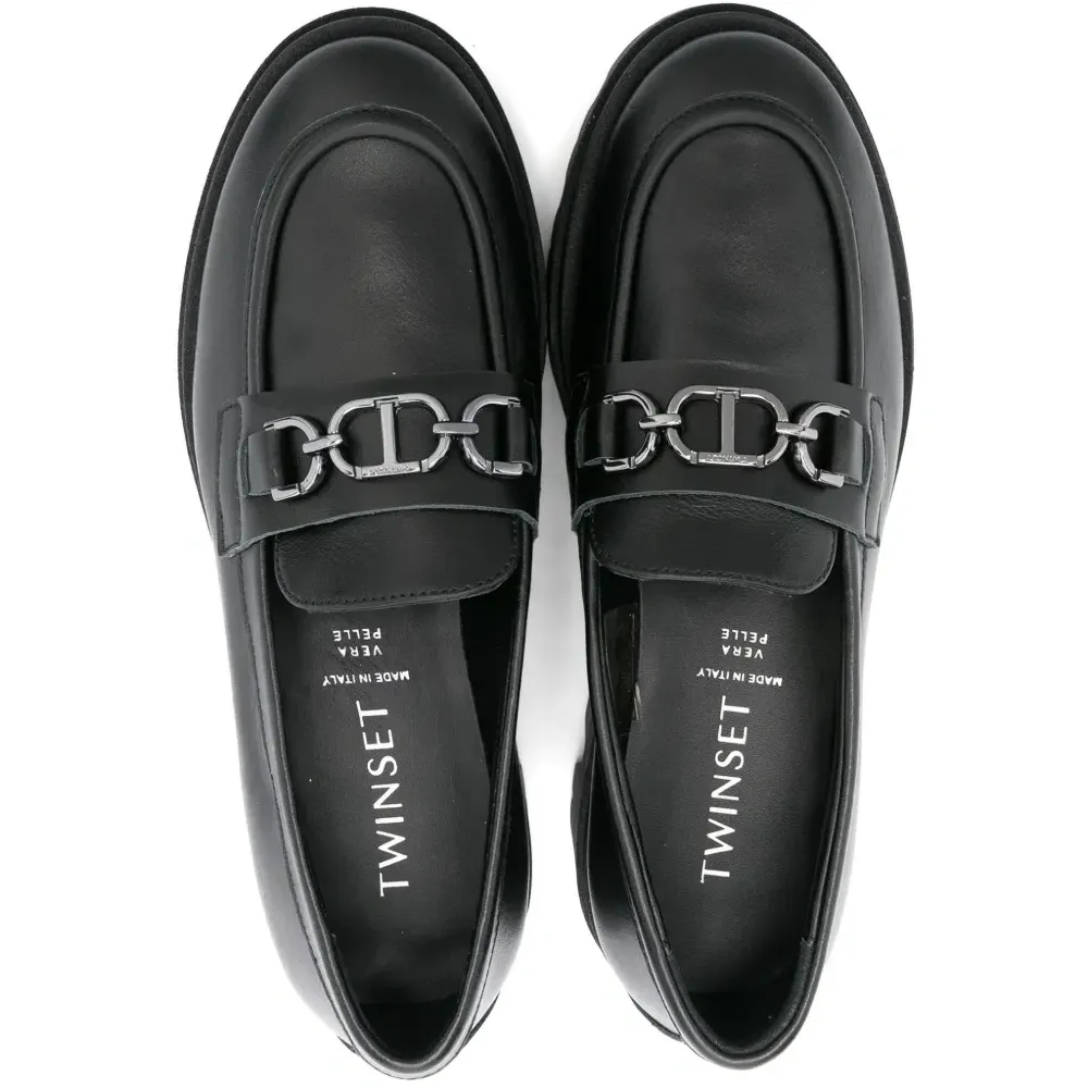 Лоферы с логотипом