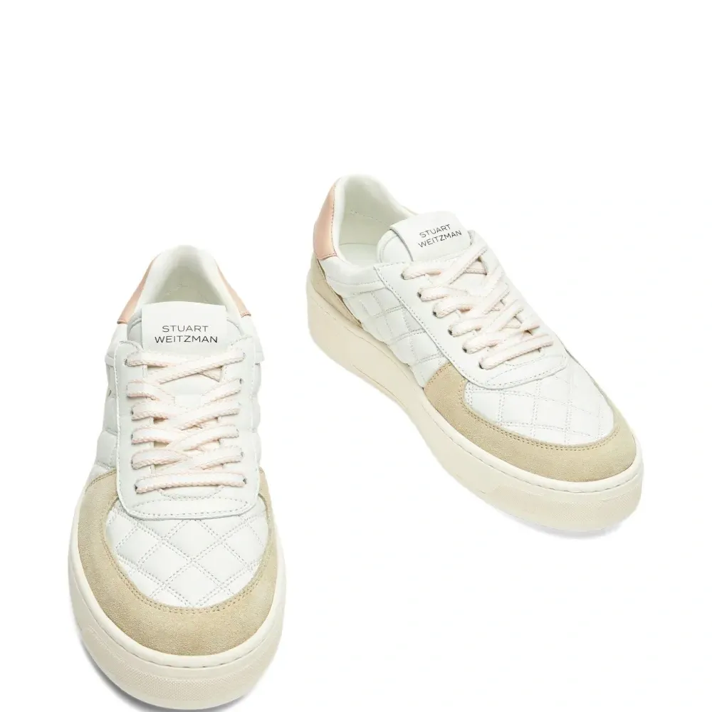 Стеганые кроссовки на платформе