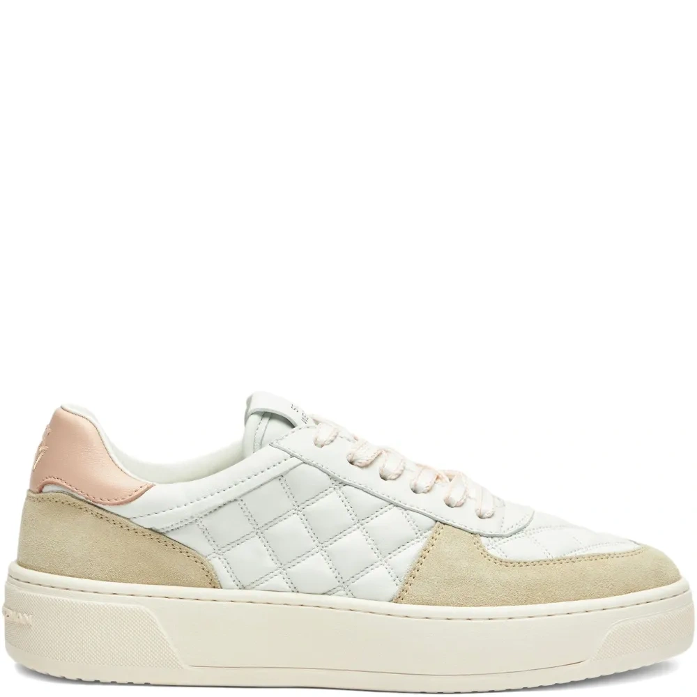 Стеганые кроссовки на платформе