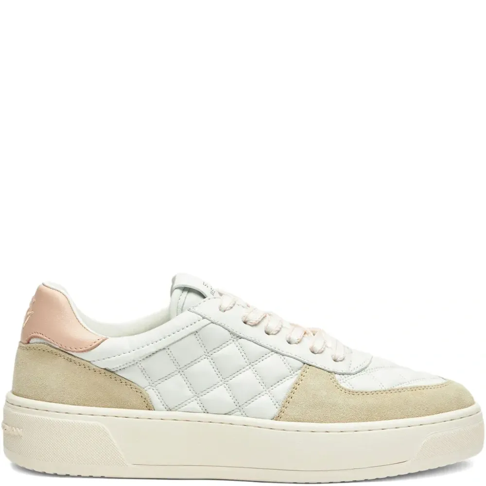 Стеганые кроссовки на платформе