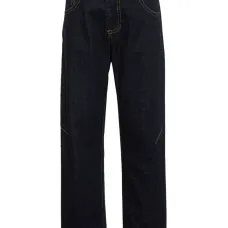 Джинсы прямого кроя с декоративной строчкой