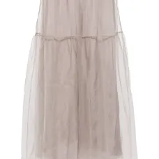 Юбка миди А-силуэта из тюля