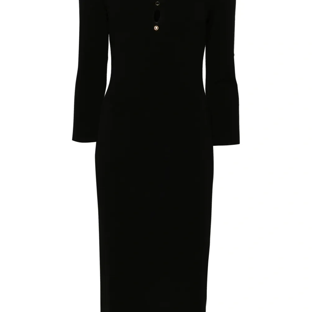 Трикотажное платье с вырезами