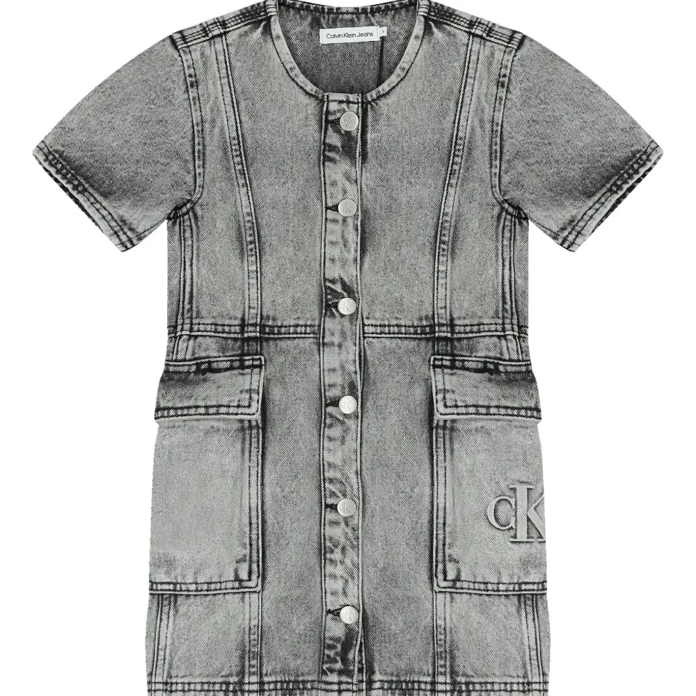 Джинсовое платье с логотипом Джинсовое платье с логотипом