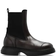 Кожаные ботинки