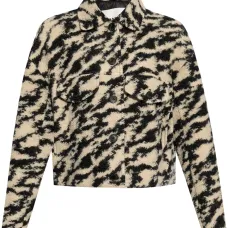 Пальто Ferida с зебровым принтом