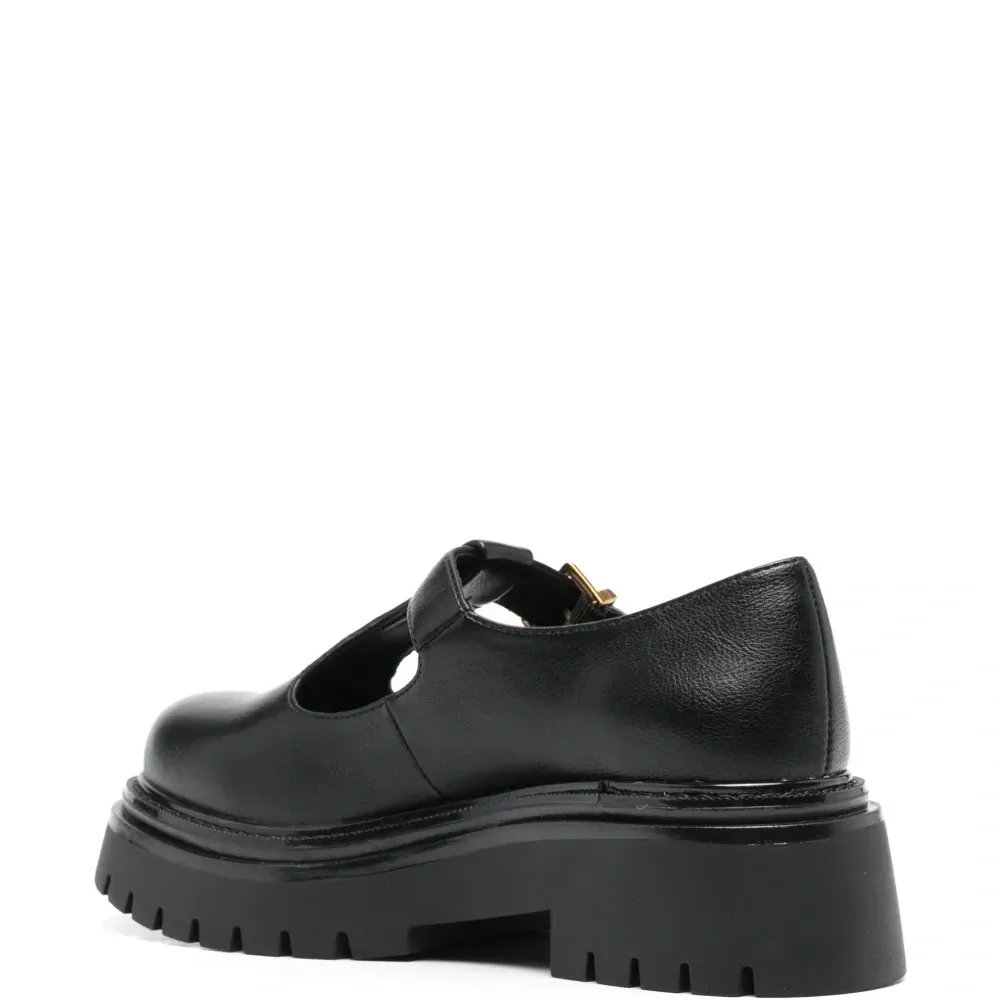 Лоферы с пряжкой Double T