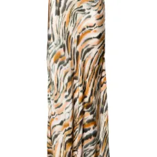 Атласная юбка макси с анималистичным принтом Атласная юбка макси с анималистичным принтом