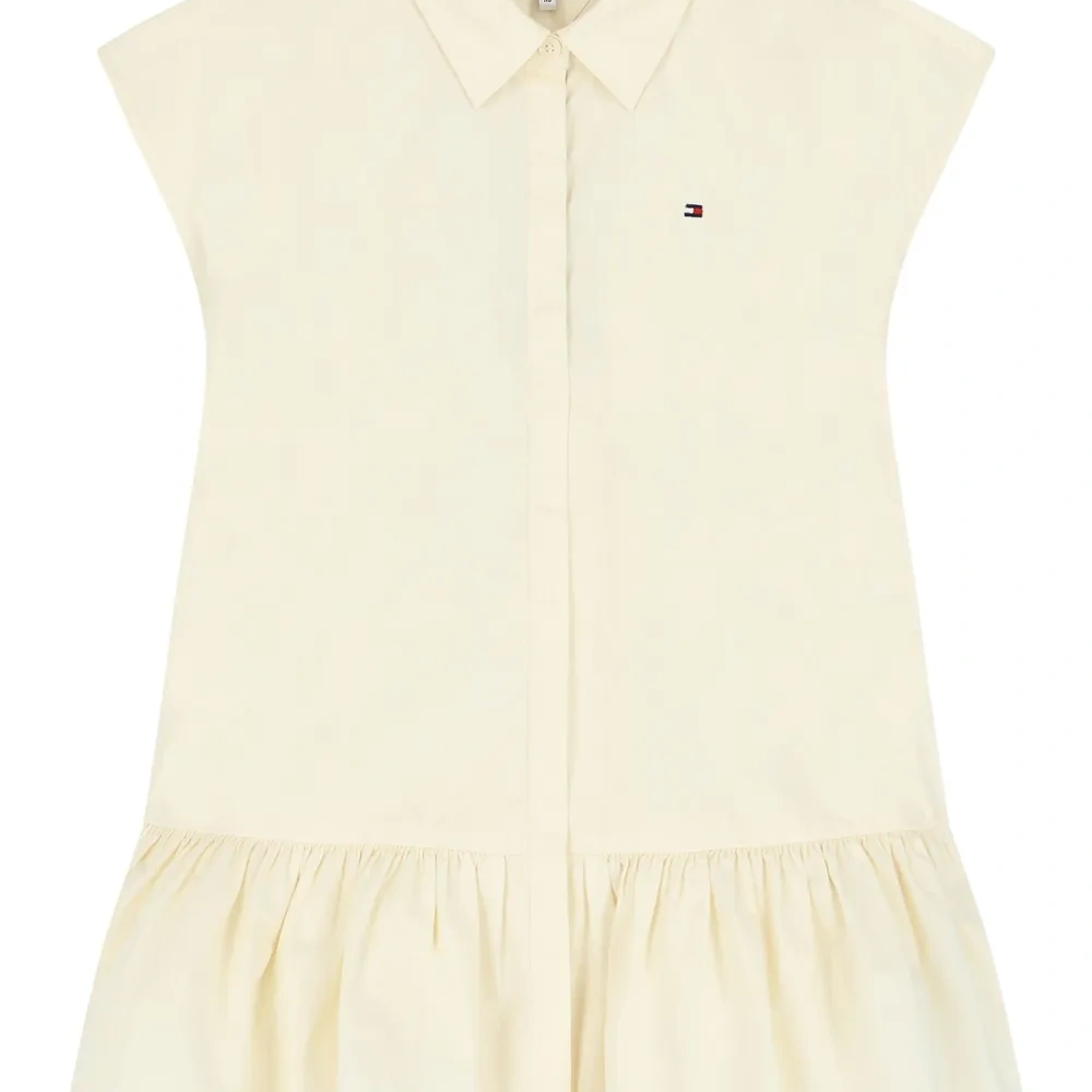 Платье с воротником поло и вышитым логотипом