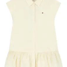 Платье с воротником поло и вышитым логотипом