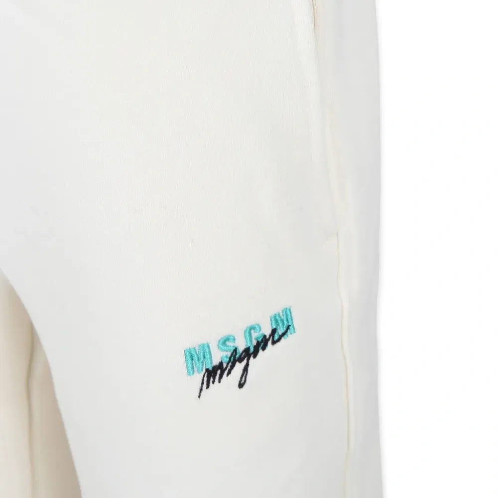 Брюки с вышитым логотипом