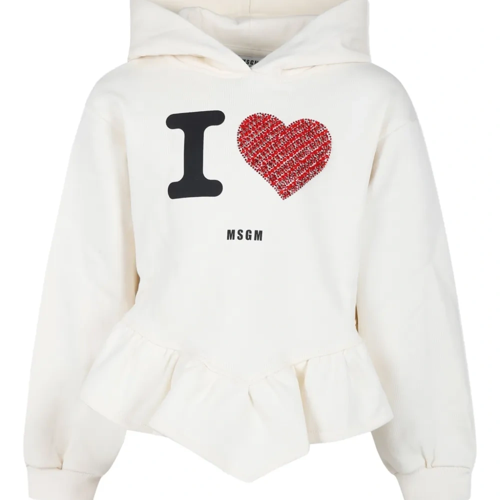 Худи с оборками и стразами