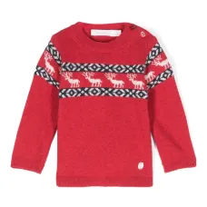 Свитер вязки интарсия