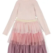 Комплект из топа и юбки с блестками