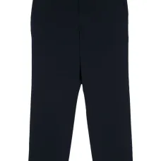 Брюки строгого кроя из сирсакера Брюки строгого кроя из сирсакера