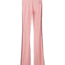 Брюки в клетку "гингем"